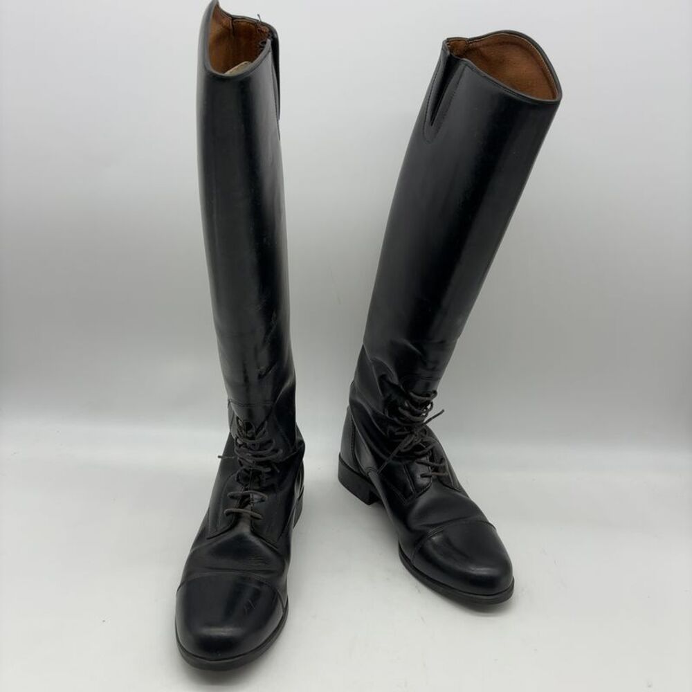 Ariat Black Leather Lace-Up Tall Riding Boots